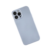 Apple iPhone  Uyumlu  13 Pro Max Kılıf Nano İçi Kadife Silikon - Sky Blue