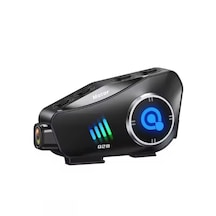 Q28 1080p Full Hd Kameralı Motosiklet Kask Kulaklığı & Intercom Bluetooth 5.3 & Geniş Açı Yol Kayıt Cihazı