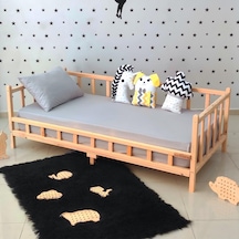 Markaawm Premium Montessori Yatak Doğal Çam Çocuk Ahşap Karyola Akçaağaç