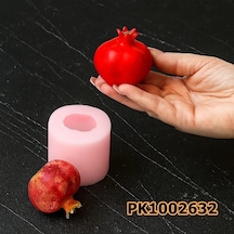 Pk1002732 - Silikon Kalıp Mum Kalıbı - Nar Orta Boy Renksiz