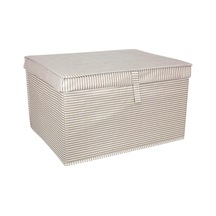 Ella Home Alas 1 Adet Kapaklı Mega Plus Kutu Hurç 70 40 30 Cm 40,5 Kumaş Kahverengi Diğer