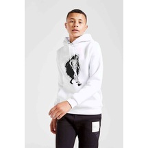 Tshirthane Anime One Piece Baskılı Unisex Çocuk Kapüşonlu Beyaz Sweatshirt (528960453) Beyaz