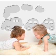 M3 Decorium Trenler Dekoratif Ayna Gümüş