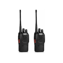 Pmr Bf-888s Uhf El Telsizi 2'li Set 1500mah Bataryalı 16 Kanal El Fenerli