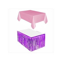 Pembe Masa Örtüsü, Mor Masa Eteği