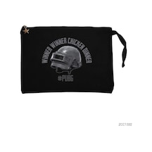 Zepplin Giyim Pubg Winner Winner L3 Helmet Siyah Clutch Astarlı Cüzdan