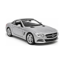 Welly 43662 Mercedes-benz Sl 500 Gri 1:36 Die-cast Çek-bırak Metal Model Araba