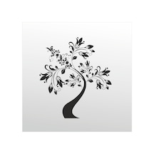 Folyo Sticker Ağaç Deseni 100cm Uzunluk Siyah