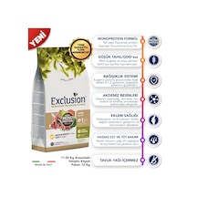 Exclusion Monoprotein Düşük Tahıllı Kuzu Etli ve Narlı Orta Irk Yetişkin Köpek Maması 12 KG