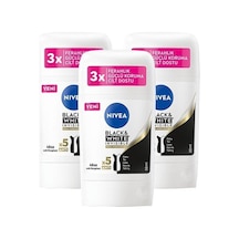 Nivea Black & White Invisible İpeksi Pürüzsüzlük Kadın Stick Deodorant 3 x 50 ML
