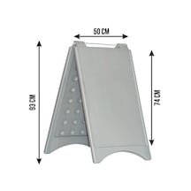 Reklam Park Dubası Çift Taraflı Gri A Pano Duba