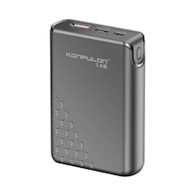 A6q 22.5w Usb 3.0 Ve 20w Type-c Çıkışlı 10.000 Mah Pd Powerbank - Siyah