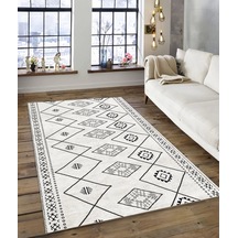 Dijidekor Işıltı Koleksiyonu Model132 Süngerli Dijital Baskılı Saçaksız Mutfak Halısı Yolluk