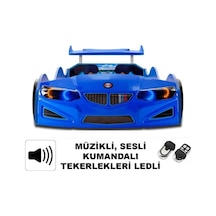 Gt2 - Bmw - Arabalı Yatak - Tekerlekleri Ledli.