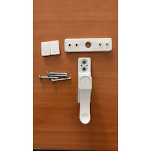 Pvc Pencere Çocuk Emniyet Güvenlik Kilidi Gramajlı Premium Kalite Metal Beyaz