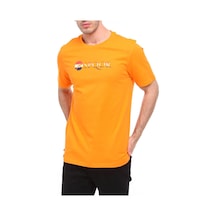 Raru S.P.Q.O.R Erkek %100 Pamuk T-Shirt Arve Oranj Çok Renkli