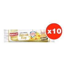 Koroplast Vanilya Büzgülü Büyük Boy 10Lu Çöp Torbası X 10 Paket
