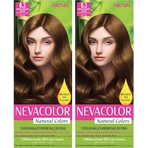 Neva Color Natural Color Saç Boyası 6.3 Fındık Kabuğu 2'li Set