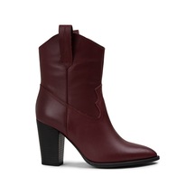 Deery Hakiki Deri Bordo Kadın Bot - E4460Zbrdc03 Bordo