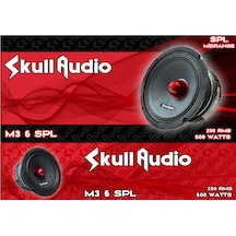 Skull Audio M3-6spl 16cm Red Bullet Midrange 300rms 600watt 2 Adet