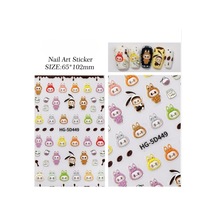 Lexroo Tırnak Sanatı Sticker Tavşan Karikatür Nail Art 65x102mm