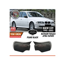 Bmw 5 Serisi E39 1995-2004 Uyumlu Batman Yarasa Ayna Kapağı Piano Black Abs Plastik Sağ Sol Takım 00 Şüscaroto Aksesuar