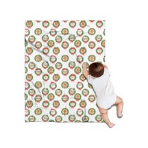 Noel Desenli 30x40 İnç Polar Battaniye, Yumuşak, Hafif Ve Kalın, Erkek, Kadın Ve Çocuk İçin Noel Karakter Gülü