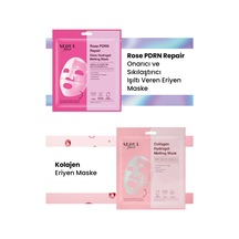 Dermal Seoul Face Gül Rose Pdrn Onarıcı Glow Hidrojel Maske Ve Kolajen Eriyen Maske