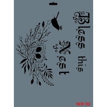 New Seri N-332 Stencil 35x25 Cm