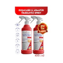Doğal Duşakabin & Armatür Temizleyici Sprey 450 Ml 2'li Set Diğer