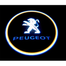 Peugeotaraçları Için Mesafe Sensörlü/pilli Kapı Altı Led Logo / Projektör