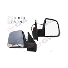Gva 1029174 Dış Dikiz Aynası Sağ Doblo 11 Elektrikli Sinyalli Astarlı Tek Cam Sensörlü Konveks 8 Fiş Vm-668ehpsr 735528041
