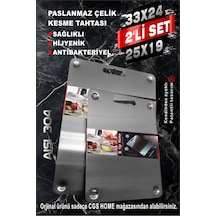 Büyük-küçük Paslanmaz Çelik Kesme Tahtası Ayaklı 304