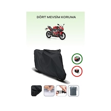 Siyah Arka Çanta Uyumlu Rks Srk250 Rs Uyumlu Motosiklet Brandası Motor Örtüsü