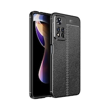 Xiaomi Redmi Note 11 Pro 5g Kılıf Deri Görünümlü Silikon Kamera Korumalı Üstün Koruma Pazarplus Siyah