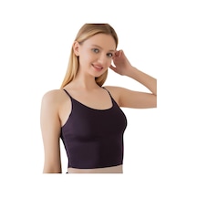 İnce Askılı Dikişsiz V Yaka İz Yapmaz Büstiyer/croptop Siyah İnce Askılı Dikişsiz V Yaka İz Yapmaz Büstiyer/croptop Siyah