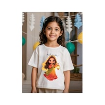 Stil-x Ramazan Bayramı Baskılı Kız Çocuk Tshirt, %100 Pamuklu Kumaş Beyaz-10