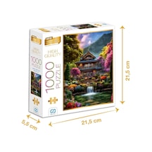 Japon Bahçesi 1000 Parça 2,2mm Kalınlık 48x68cm Profesyonel Hobi Puzzle Yapboz Serisi