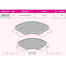BESER 39201 Ön Balata V347 06-11 2,3-16V2,2TDCI-2,4TDCI (Önden Çeker) Fişli