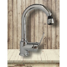 Armilla 360 Derece Hareketli Başlıklı Baston Borulu Banyo Lavabo Bataryası Çeşmesi Musluğu Diğer