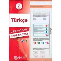 7.Sınıf Türkçe Yaprak Test 4 Adım Yayın