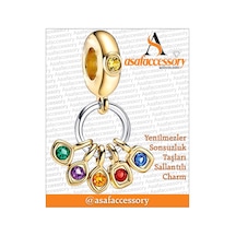 Yenilmezler Sonsuzluk Taşları Sallantılı Charm Altın