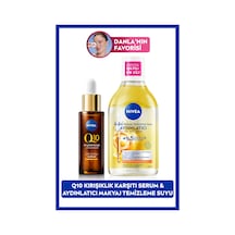 Q10 Kırışıklık Karşıtı Çift Etkili Cilt Serum 30ml, Aydınlatıcı Micellar Makyaj Temizleme Suyu 400ml