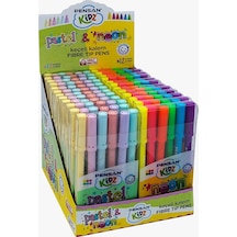 PENSAN KEÇELİ KALEM 6 LI KIDZ PASTEL - NEON 24 LÜ STAND PE99093PS