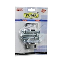 Yuma Kapı Emniyet Rezesi, Asma Kilit Takılabilir Menteşe, Çelik, Model Ym-730-1