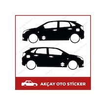 Suzuki Baleno Sticker (Takım Set) Baleno Gölge Sticker Oto St