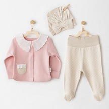 Andywawa Kız Bebek 3 Lü Takım - Andywawa - Pembe - 3-6 Ay - Ac26044-pembe-3-6 Ay