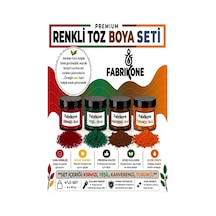 Toz Mum Boyası Seti 10 Cc 4 Lü Soya & Parafin Wax Için Kırmızı, Yeşil, Kahverengi, Turuncu Bkfab4kykht10g Karışık