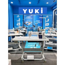 Yuki Yk-dm-1968 Full Otomatik Düz Dikiş Makinası 3'lü Step Motor Sistemi Uzun Gövde, Geniş Çalışma Alanı