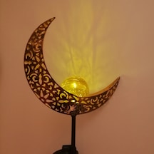 Güneş Alevi Lambası Dökme Demir Şekli Işık Kaynağı Avlu Dış Mekan Çim Peyzaj Lambası Fişli Dış Mekan Lambası Çim Sokak Lambası Gökyüzündeki Ay